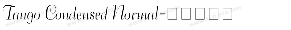 Tango Condensed Normal字体转换